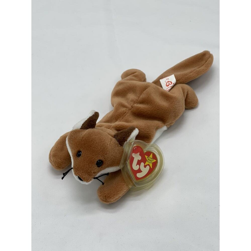 Ty Beanie Baby Sly The Fox Beanie Babies 1996‎ PVC Pellets Vintage 90's